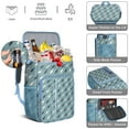 thumbnail image 4 of Abstract Ocean Cooler Backpack - Shark & Whale Themed Insulated Lunch Backpack, 20L Leakproof Soft Cooler with Multiple Pockets for Outdoor, Travel & Beach, 4 of 6