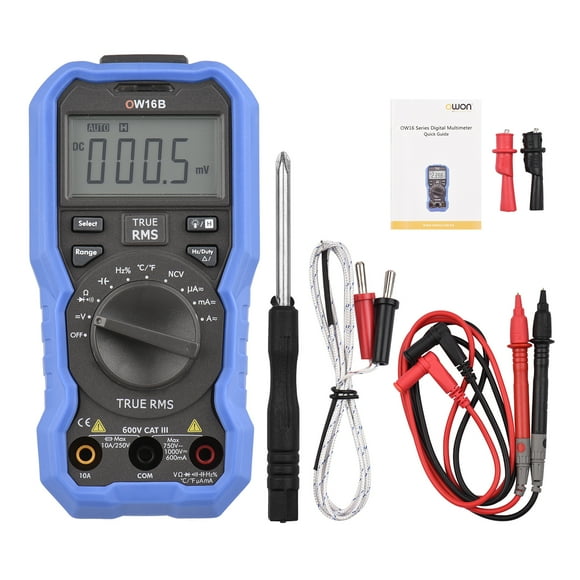 Multimètre, Bt avec Compteur hors Ligne Ncv Testeur Ncv Testeur de Courant Continu avec Compteur avec Compteur hors Ligne 5999 Rms Testeur avec Ow16b Bt avec 5999 Rms Testeur Rookin Laoshe Adben Ombx