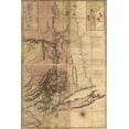 thumbnail image 1 of 24"x36" Gallery Poster, map of new york city long island new york state 1775 P2, 1 of 1