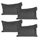 thumbnail image 1 of Cojín Riñonera Decorativa Delta Rectangular Set de 4 Gris Carbón, 1 of 4