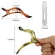 thumbnail image 4 of Heytea 8 Piezas Pinzas de Garra Planas, Pinzas de Garra Unisex de 4.5" Pasadores de Pico de Pato Grandes Mate, Pinzas para el Cabello de Cocodrilo para Mujer, Marrón Caqui Blanco V, 4 of 5