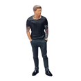 thumbnail image 3 of MERIGLARE 1/64 People Figure Hand Painted for Photography Props Miniature Scene Layout black, 3 of 9