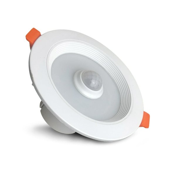 Smart Night Light Human Body Induction LED Lamp AC85-265V Spotlight IP52 Waterproof 180° Lighting Corridor Downlight for Home White Light 9W