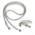 thumbnail image 4 of Ana Bath Anti-Clog High-Pressure 6-Inch Multi Function Dual Shower Head with Handheld Shower System + 96-Inch Stainless Steel Shower Hose (Chrome), 4 of 5