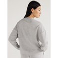 thumbnail image 6 of Scoop Women's and Women's Plus Ultimate Scubaknit Cropped Sweatshirt with Drop Sleeves, Size XS-4X, 6 of 6
