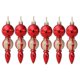 thumbnail image 1 of 6 piezas/paquete de adornos colgantes para árbol de Navidad, forma única, simulación pintada, bola de árbol de calabaza, 1 of 4