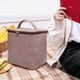 thumbnail image 3 of East buy Bolsa de Almuerzo - Bolsa de Almuerzo con Aislamiento de Tela Oxford de Gran Capacidad portátil Bolsa de Almuerzo Impermeable Organizador de Almacenamiento(Café Ligero), 3 of 12