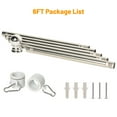 thumbnail image 6 of SnugNiture 6 ft Flag Pole, Professional Stainless Steel No Tangle Spinning Pole Flag Pole Kit Silver, 6 of 6