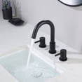 thumbnail image 2 of Kibi Circular Bathroom Sink 8" Widespread Faucet with Drain Assembly, 2 of 3