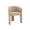 Khaki - Velvet, variant on Guyou Modern Boucle Dining Chairs, Barrel Sherpa Side Chair with Curved Backrest and Arms, Comfy Dressing Vanity Chairs, Upholstered Kitchen Chairs for Living Room Bedroom Dining Room, Green