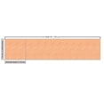thumbnail image 3 of Modern Upholstery Fabric by the Yard, Simplistic Monochrome Contemporary Design Diagonal Stripes Create Rectangles, Decorative Fabric for DIY and Home Accents, Orange and White by Ambesonne, 3 of 5