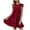 Wine, variant on IROINNID Women's Peplum Dress Off Shoulder Waist Sleeveless Dress Solid Color Comfort Waist Dress