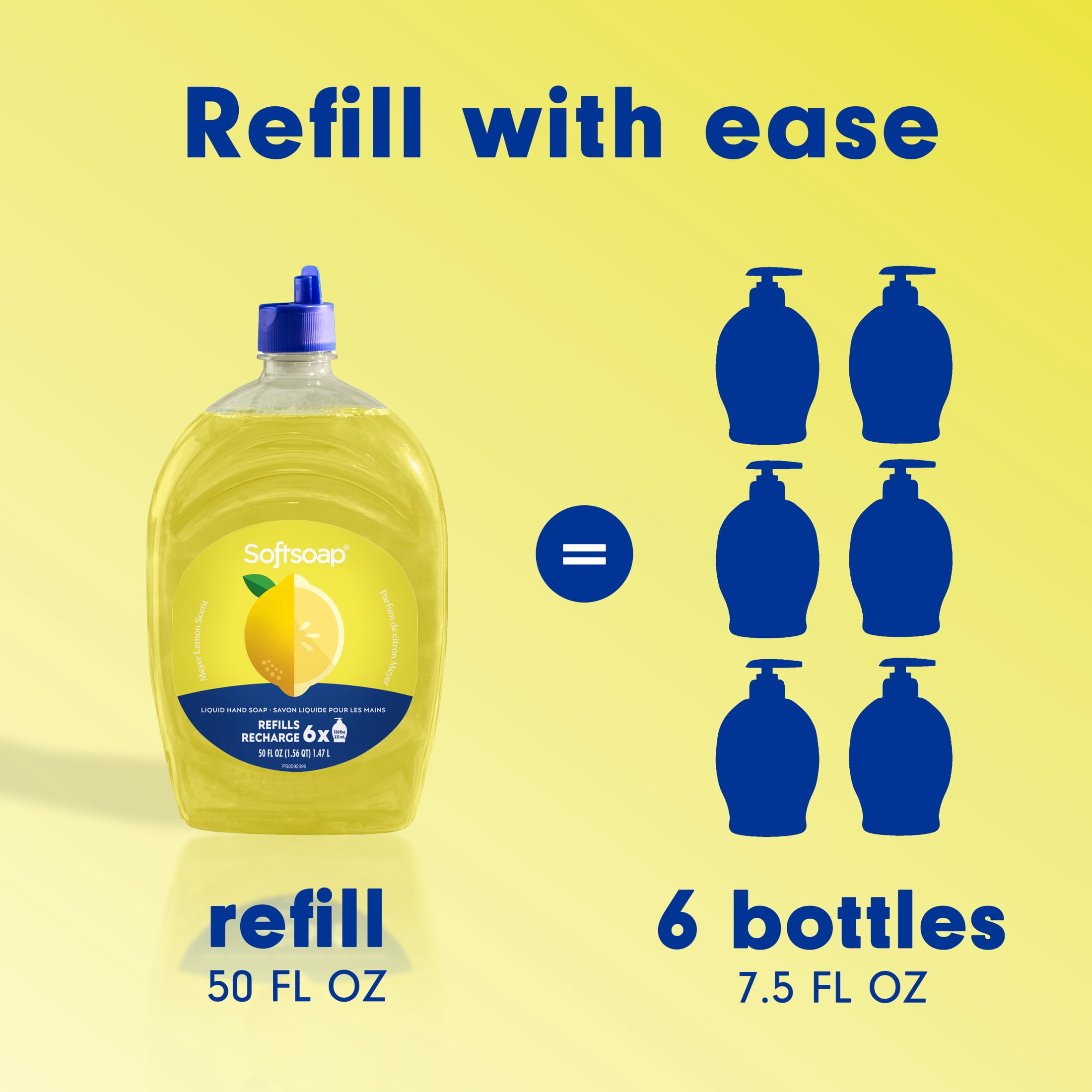 Softsoap Limited Edition Liquid Hand Soap Refill, Meyer Lemon, 50 Fluid Ounce Bottle