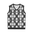thumbnail image 3 of Mens Vintage Vest V-Neck Sleeveless Knitted Pullover Top Casual Sports Casual Business Vests, 3 of 5