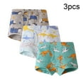 thumbnail image 4 of KYAIGUO 3-8T Baby Kids Boys Cotton Boxer Briefs Dinosaur Training Boyshorts 3Pack Little Boys Underwear Breathable Soft Comfortable Cotton Boxer Briefs Baby Shorts Boyshorts, 4 of 5