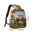 thumbnail image 2 of Goofa Cute Prairie Sheep Herd Pattern Comfortable Student Backpack - Ergonomic Design, Durable, Water-Resistant, Multi-Compartment,Travel, and Outdoor Activities, 2 of 5
