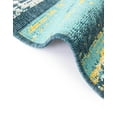 thumbnail image 4 of Unique Loom Outdoor Coastal Collection Area Rug - Ombre (2' x 6' 1" Runner Multi.Blue/Yellow), 4 of 11