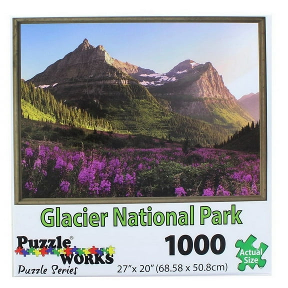 PuzzleWorks 1000 Piece Jigsaw Puzzle | Glacier Park