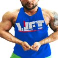 thumbnail image 1 of Summer Workout Tank Tops for Men with Sleeveless Design and Letter Print, 1 of 8