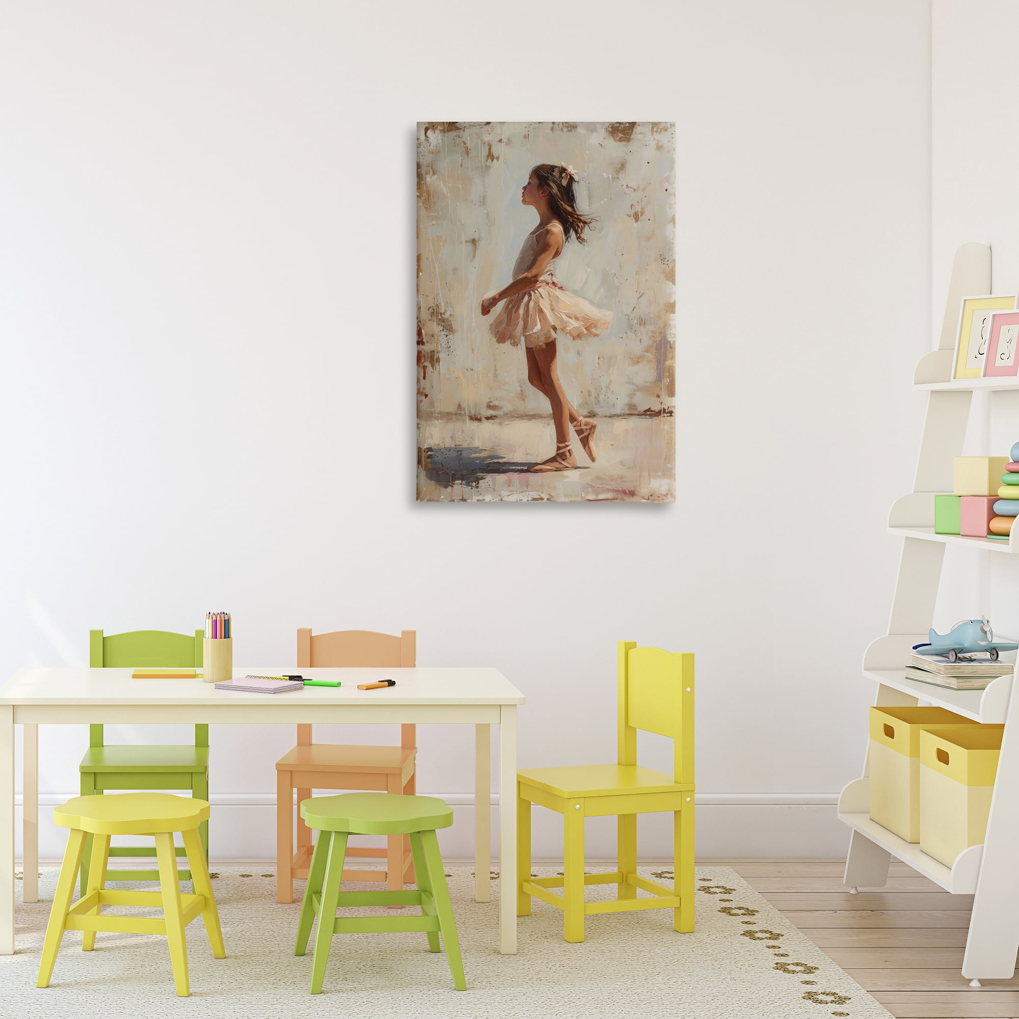 Stupell Industries Ballerina in Soft Light Canvas Wall Art, design by Creative Studio