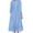 Blue, variant on Beach Dresses for Women 2026 Spring Summer Loose Pleated Front Button down Maxi Dress Long Sleeve Lightweight Flowy Vacation Sundress Red XXL