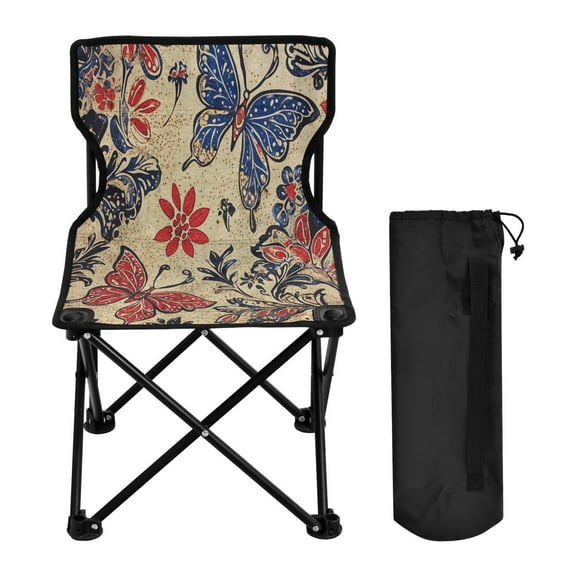 BZSMCE Camping Chairs Modern Nature's Palette Pattern Folding chair