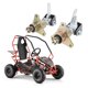 thumbnail image 1 of Eje De Dirección De Bujes De Rueda Delantera, Kit De Soporte De Nudillo De Eje De Dirección De Go Kart Mayor Estabilidad Para Neumáticos De 6 Pulgadas ATV, 1 of 7