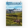 thumbnail image 2 of Gates of the Arctic National Park, Alaska, Caribou and Mountains (16x24 Giclee Gallery Art Print, Vivid Textured Wall Decor), 2 of 3