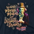 thumbnail image 2 of Willy Wonka and The Chocolate Factory Music Makers Women's T Shirt, Navy, Medium, 2 of 6