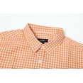 thumbnail image 3 of Men's Plaid Long Sleeve Cotton Casual Button Down Slim Fit Dress Shirts Orange 3XL, 3 of 5