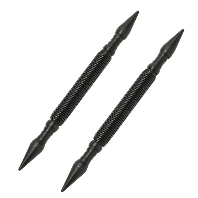 2 punzones de resorte de doble cabezal de 1/32 de pulgada, punzón central de 1/16 de pulgada, juego de clavos de resorte sin martillo con fuerza de impacto de 3500 PSI