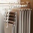 thumbnail image 3 of Meitianfacai Multi-use Clothes Hanger Rack With 5 Layers Space Saving Stainless Steel Hanger Durable & Poatable Clothes Rack for Laundry Room Closet Bathroom Bedroom, 3 of 5