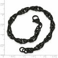 thumbnail image 5 of Stainless Steel Polished Black Ip-Plated 9In Bracelet (9 X 6) Made In China -Jewelry By Sweet Pea, 5 of 8