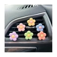 thumbnail image 2 of 6Pcs Cute Flower Aromatherapy Car Air Outlet Decoration Perfume Clip Air Freshener Colorful Flower, 2 of 3