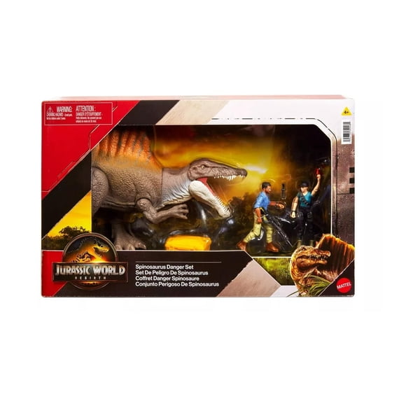 Set Toy MAGNETOE Jurassic Rebirth Storypack Spinosaurus Danger Set