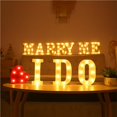 thumbnail image 4 of Naiovety Lámpara LED con letras del alfabeto inglés, luz nocturna única para cumpleaños, bodas, fiestas de Navidad, decoración del hogar Iluminación y accesorios No.11 Naiovety HA025570-12, 4 of 5