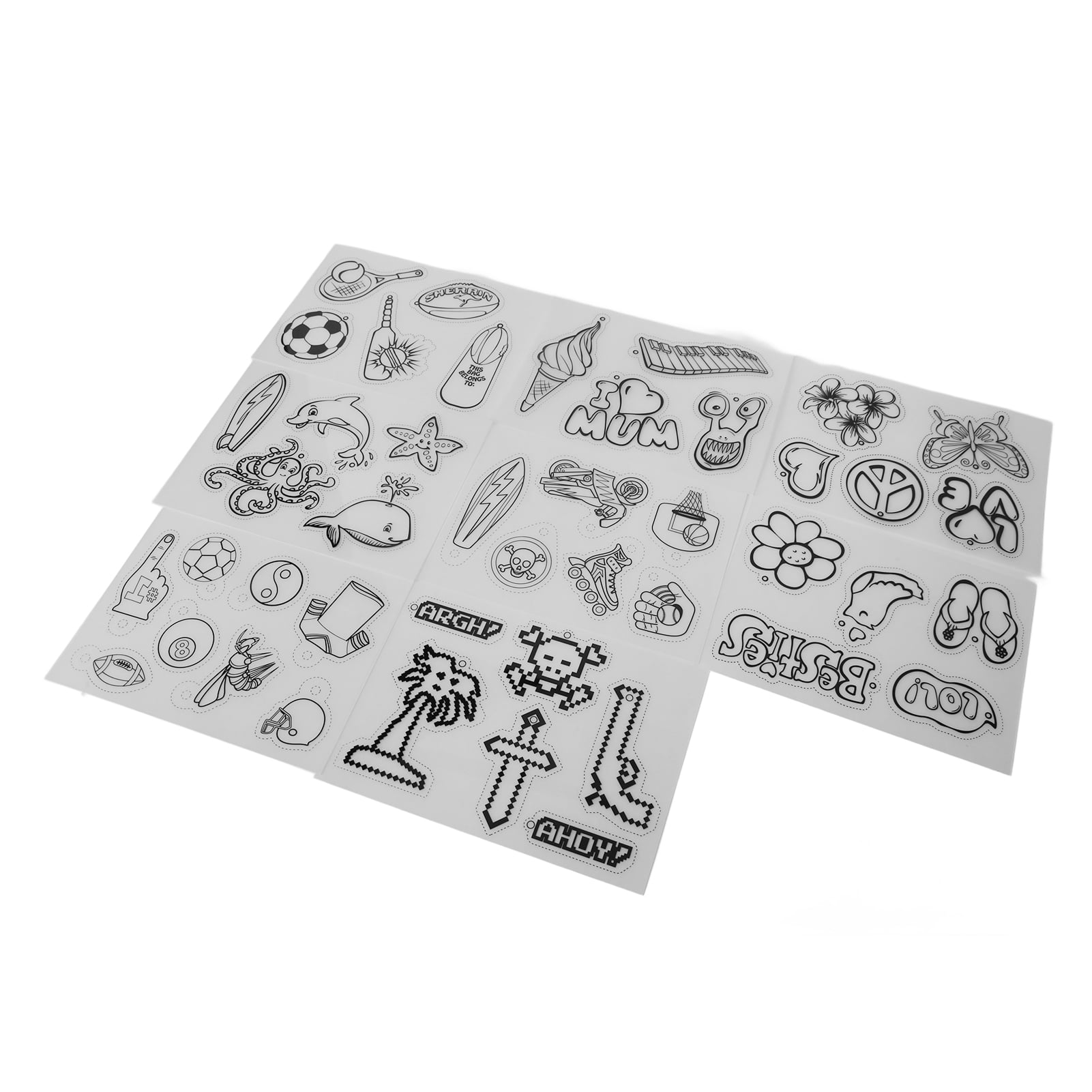 50pcs Shrinky Dink Sheets Printable Shrinky Plastic Sheets Shrinky Dink  Paper Kit with 100pcs Jump Rings 10pcs Key Rings 10pcs Earring Hooks 5pcs  Ball