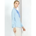 thumbnail image 4 of INSPIRE CHIC Blouse Chemise à Manches Longues de Travail pour Femmes à Col Noué Boutonnée, 4 of 4