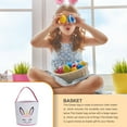 thumbnail image 4 of Ounissouiy Bolsa de conejito, gran capacidad, resistente al desgaste, conveniencia, regalo, cubos de vacaciones, suministros para niños, bolsas Almacenamiento y organización del hogar Unicornio rosa, 4 of 6