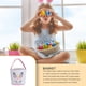 thumbnail image 2 of Wosthever Bolsa de conejito Canasta de Pascua Conveniencia Regalo dulce Apariencia linda Cubos de vacaciones Patrones surtidos Bolsas con asa de Almacenamiento y organización del hogar Unicornio rosa, 2 of 6