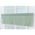 thumbnail image 2 of Amdohai Valance Rideau Occultant Style Rayures Grille Cantonnières Court Semi-Transparent, 2 of 7