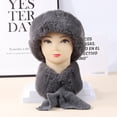 thumbnail image 3 of CoCopeaunt New Autumn And Winter Hat Women’S Wool Knit Hat Scarf Set Hat Scarf Two-Piece Set, 3 of 6