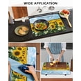 thumbnail image 6 of nqOlkjepod Large Induction Cooktop Protector Mat 31"x24", Turmeric Sunflowers Stove Top Covers for Electric Stove, Spring Floral Blue Sky Country Farm Stove Burner Cover Mats, Glass Top Stove Cover, 6 of 8