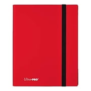 Ultra Pro: Eclipse 9-Pocket PRO-Binder - Apple Red - Holds 360 Cards, Archival-Safe, Elastic Strap Close, Sideloading Design, Hobby & Game Accessory