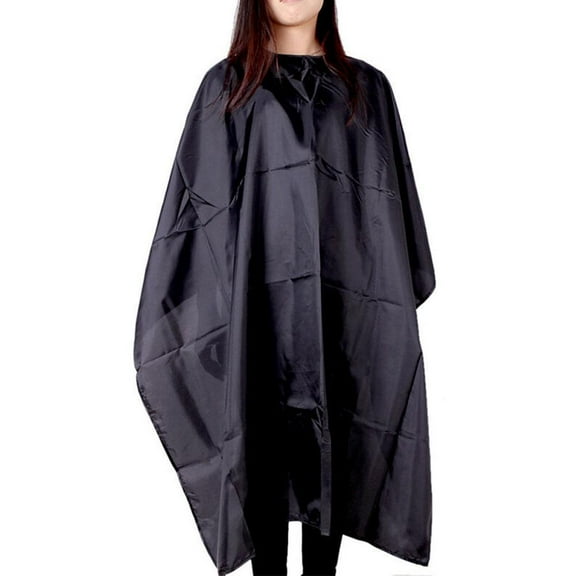 Barber apron, Black Salon Hairdressing Waterproof Haircutting Gown Hairdresser Hair Cutting Barber Hair Tool Cape Cloth