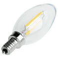 thumbnail image 3 of 4X Dimmable E12 2W COB Candle Flame Filament LED Light Bulb Lamp 10x3.5cm, 3 of 7