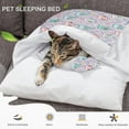 thumbnail image 3 of Cama para dormir para perros y gatos, lavable, extraíble, antideslizante y muy cálida, para invierno, con cremallera, ultra suave y cómoda, con almohada, 3 of 7