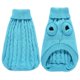 thumbnail image 3 of KAIYANG Suéter para mascotas, jersey de punto con cuello alto, suéter para perros, abrigo cálido, ropa linda para cachorros y gatos (azul cielo, XS) M azul, 3 of 5