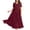 Wine, variant on WTOBBY Women's Summer Dress Casual Loose Long Beach Vacation Dresses Short Sleeve Solid Color, Easy and Breezy for Daily Wear,Black L