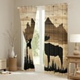 thumbnail image 3 of Manfei Reindeer Elk Curtains Pack of 2 (42x84 Each) for Adult, Countryside Cabin Animal Curtains Blackout, Rustic Theme Bedroom Curtains, Window Curtains Bedroom Decor, 3 of 6